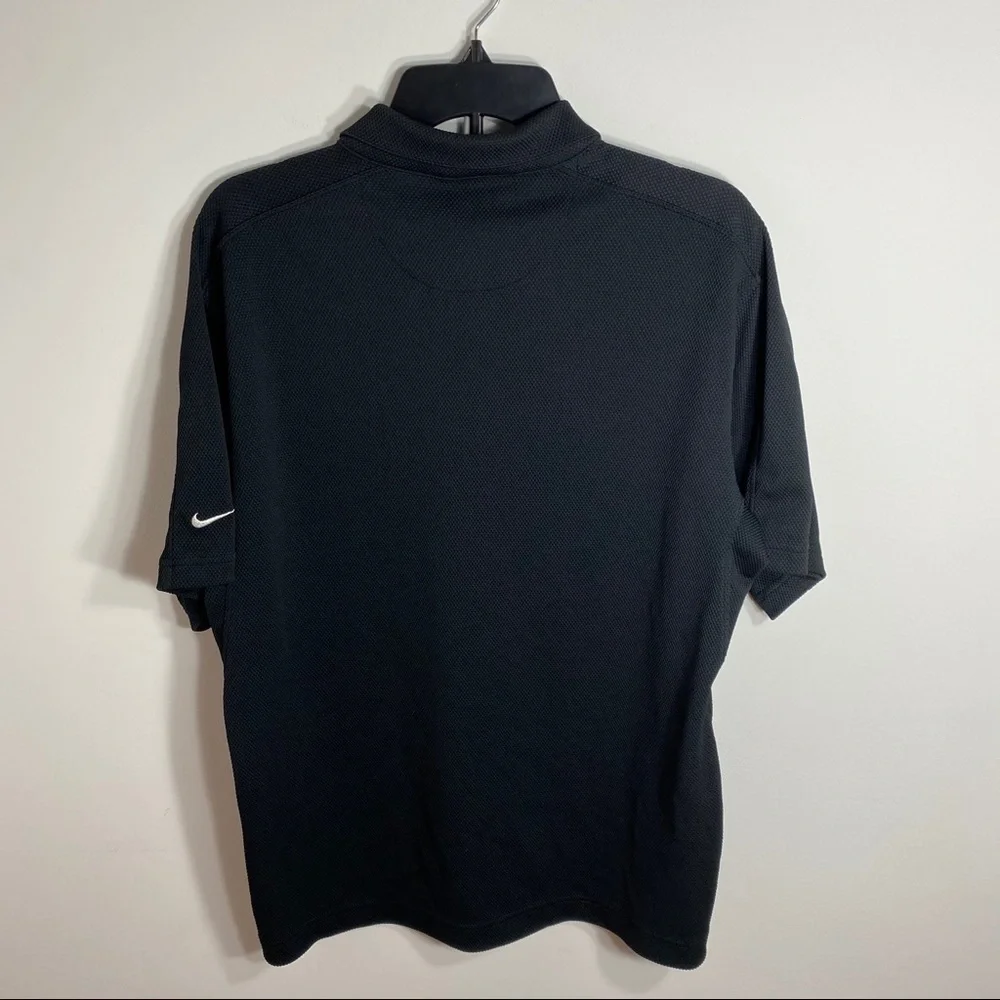 Nike Golf Men’s Black Polo Shirt Quilted Medium